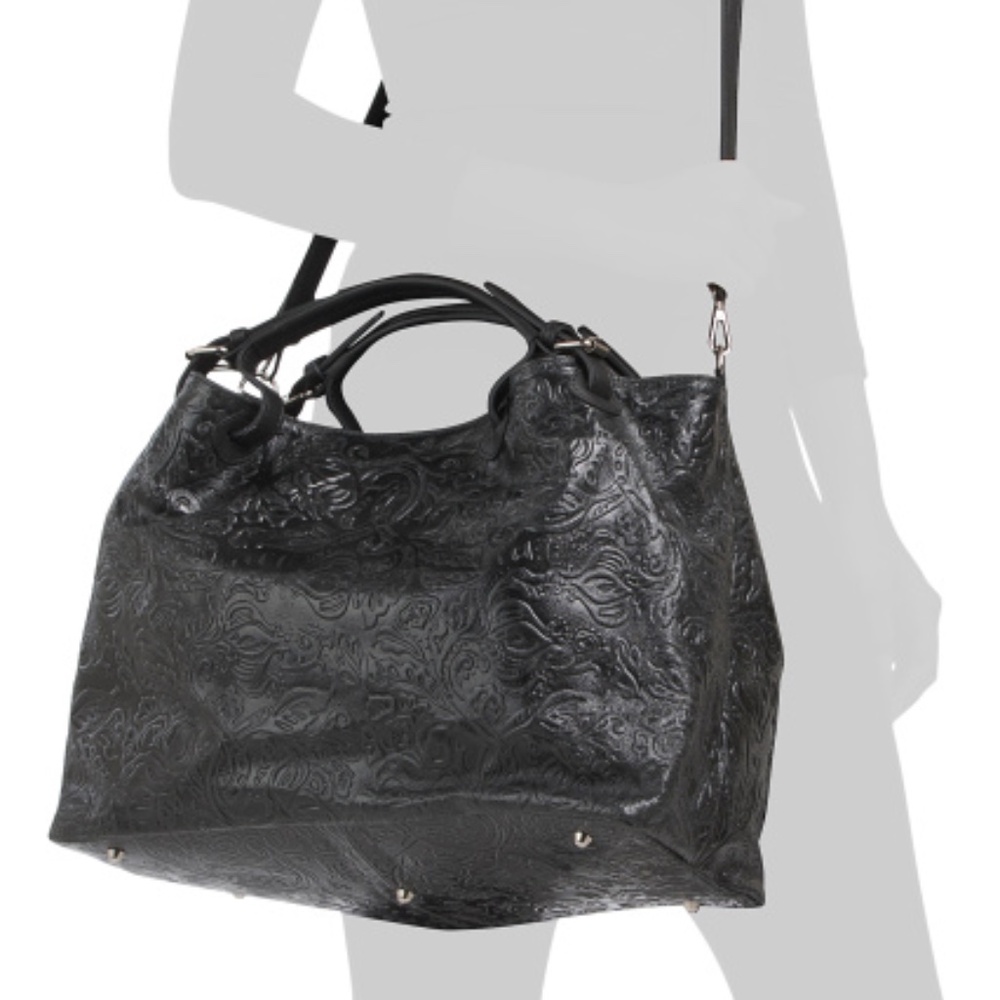 ISADORA LEATHER travel bag handbag tote!  🇮🇹  NWT $299 retail